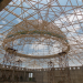 Konstruksi rangka ruang atau space frame baja pada kubah Masjid An Nubuwwah Lampung