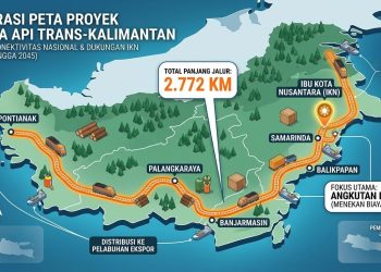 Tinggalkan Pembangunan Jawa-Sentris! Mengintip Megaproyek Kereta Api Trans-Kalimantan Sepanjang 2.772 Km
