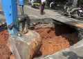 penyebab jalan ambles lenteng agung