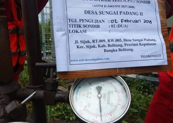 Hasil Uji Sondir & Laboratorium Mekanika Tanah di Belitung Opsi Memilih Pondasi Aman