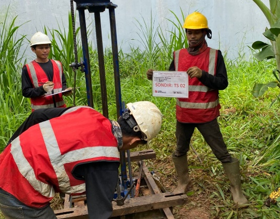 pengujian tanah melalui uji sondir cimanggis pada titik lokasi ts 02
