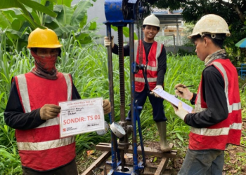 uji sondir cimanggis pada titik lokasi ts 01 proyek rumah tinggal