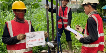 uji sondir cimanggis pada titik lokasi ts 01 proyek rumah tinggal