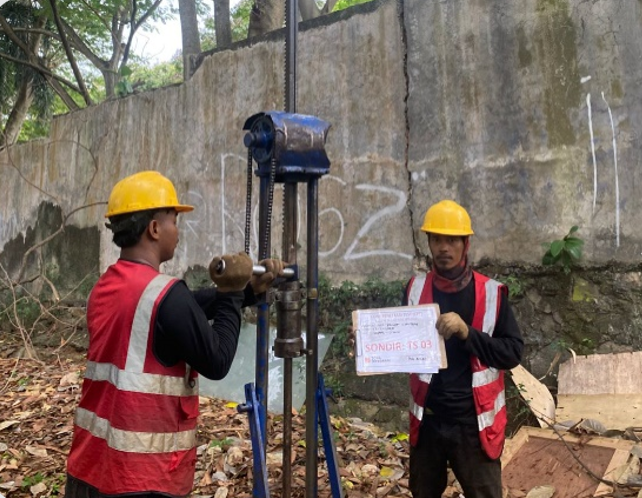 investigasi tanah melalui uji sondir limo depok titik ts 03