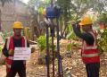 uji sondir limo depok di titik lokasi ts 04 proyek gedung
