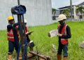 Tim jasa sondir Tangerang melakukan pengujian tanah Titik 01 untuk pondasi rumah di Modernland Cikokol
